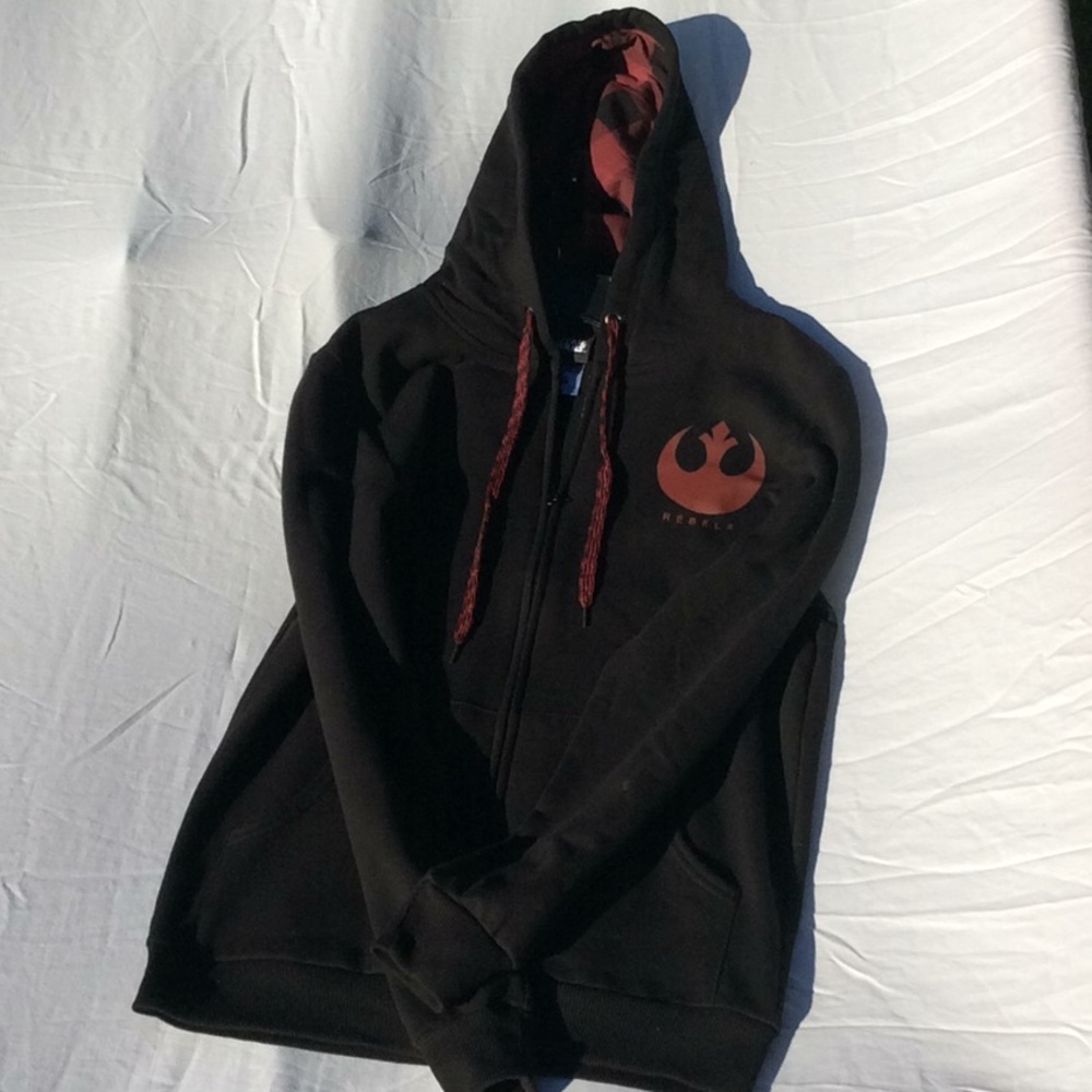 Star Wars Rebels zip up sweatshirt with hood.